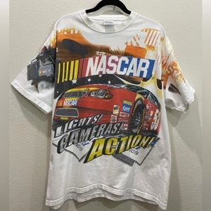 NASCAR Vintage All Over Print T-shirt Size XL #53 It’s Showtime
